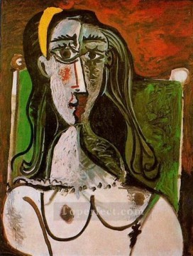 Busto de Mujer sentada cubismo 1960 Pablo Picasso Pinturas al óleo